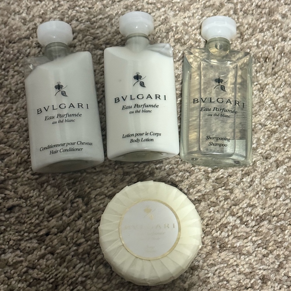 NEW Bulgari travel set